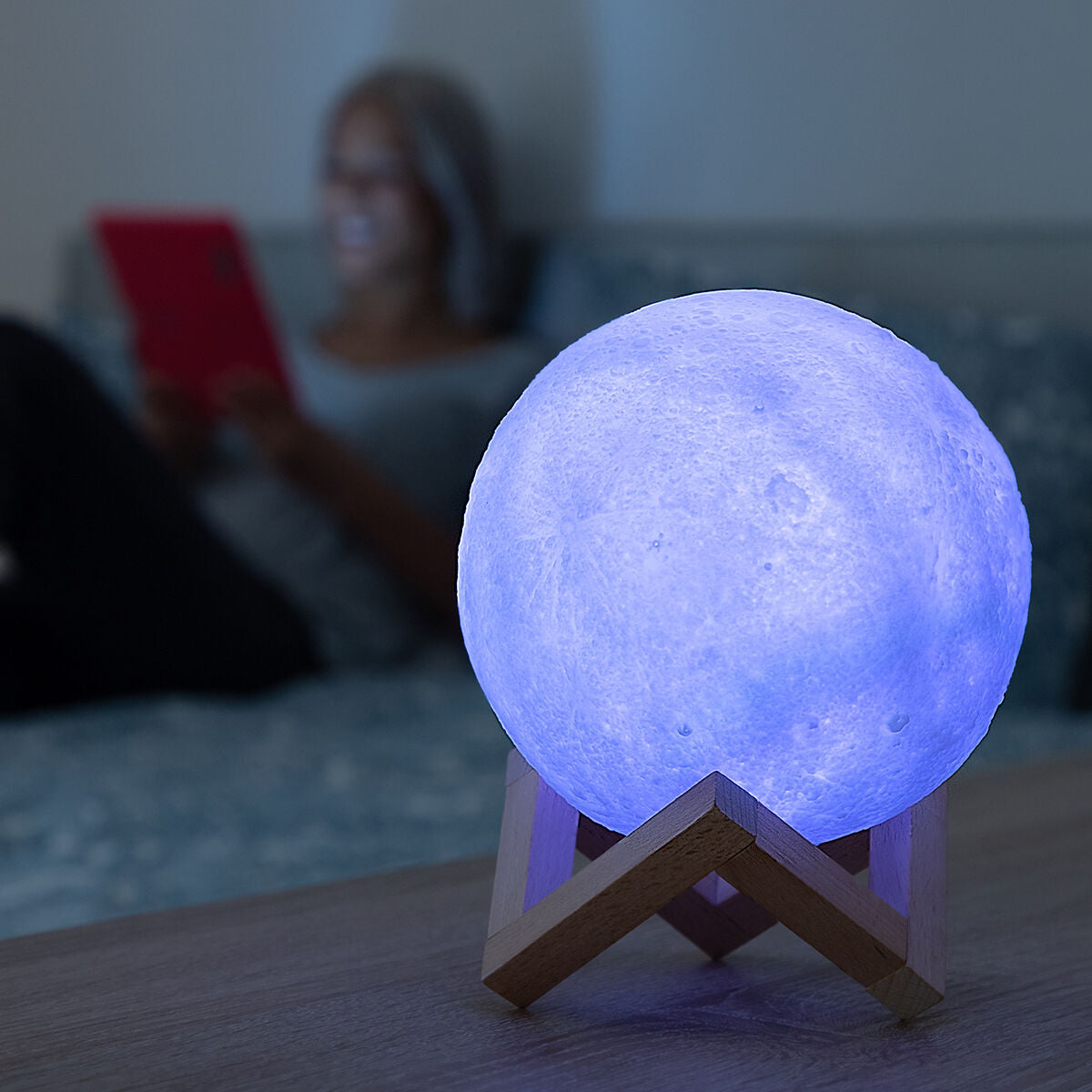 Innovagoods Rechargeable Led Moon Lamp Moondy Innovagoods