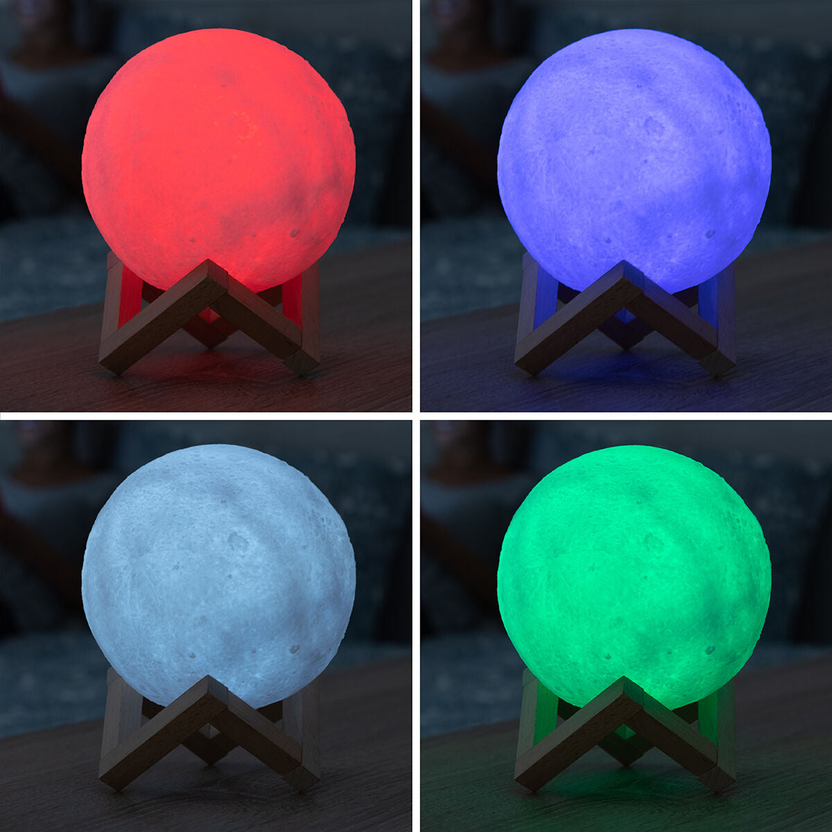 Innovagoods Rechargeable Led Moon Lamp Moondy Innovagoods