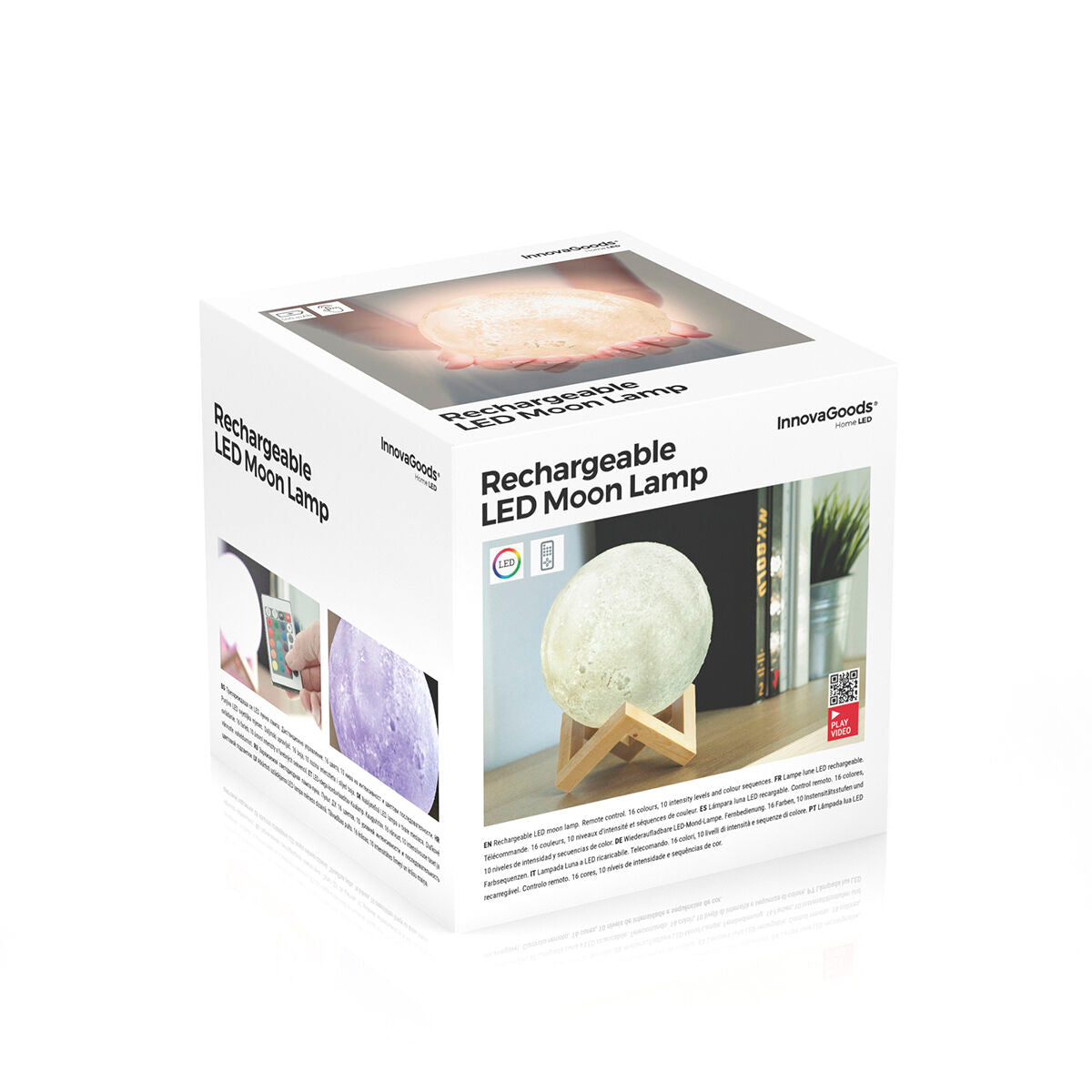 Innovagoods Rechargeable Led Moon Lamp Moondy Innovagoods