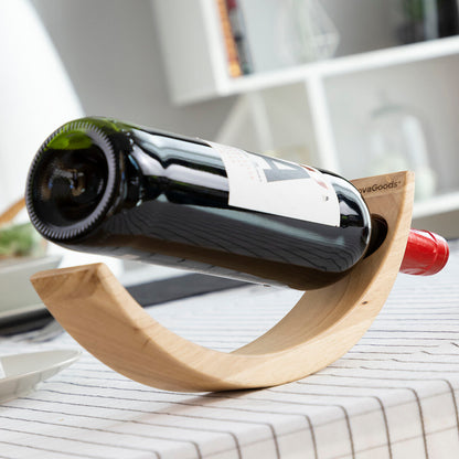 Innovagoods Floating Wooden Wine Bottle Holder Woolance Innovagoods