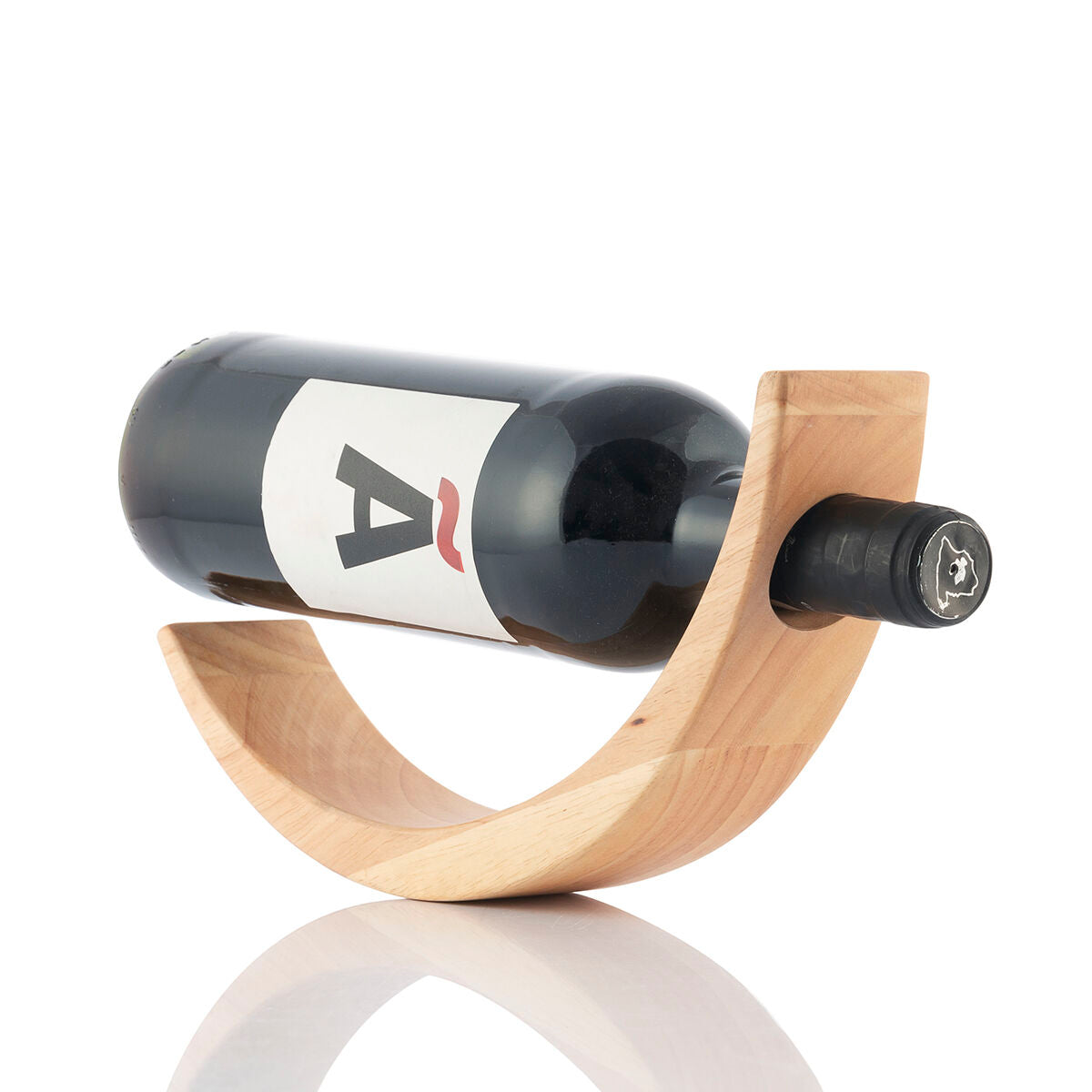 Innovagoods Floating Wooden Wine Bottle Holder Woolance Innovagoods