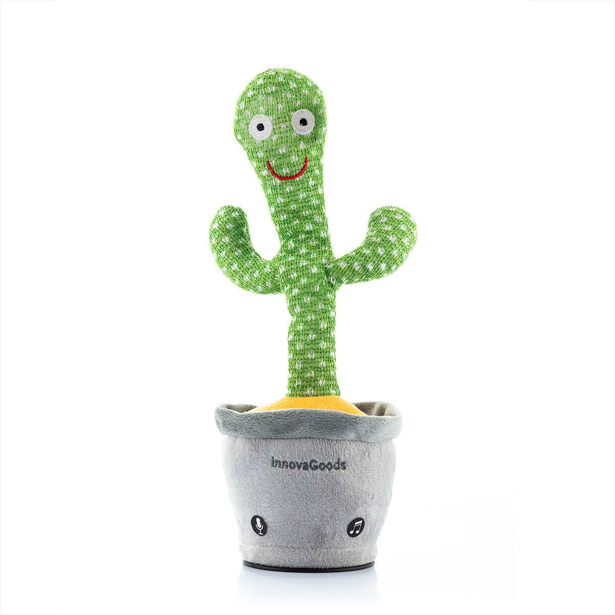 Innovagoods Rechargeable Dancing And Talking Cactus With Music And Multicoloured Led Cacxi Innovagoods